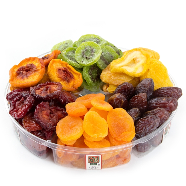 Six Section Dried  Fruit  Platter  Oh Nuts 